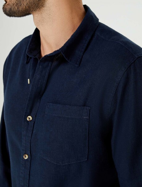 CAMISA BÁSICA MASCULINA AZUL