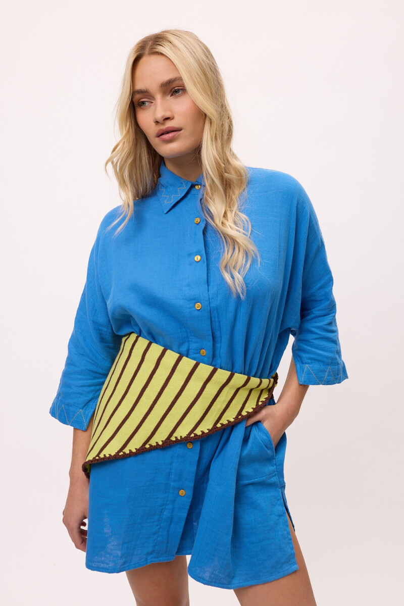 Vestido Roda Azul