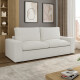 Sillón Sofá Living 2 Cuerpos Litus Compactado En Caja Blanco