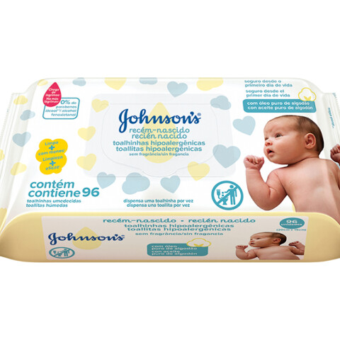 Johnson´s Toallitas húmedas Recién nacido x96 unidades
