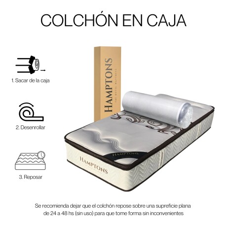Sommier 1 Plaza Hamptons Palladium 80X185 Negro