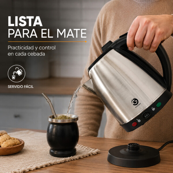 Jarra Electrica Goldtech 2 Modos Temperatura Para Mate Jarra Electrica Goldtech 2 Modos Temperatura Para Mate