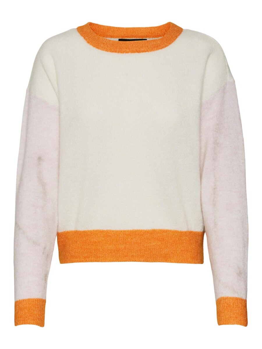 Sweater Vigga Color Block - Orange Pepper 