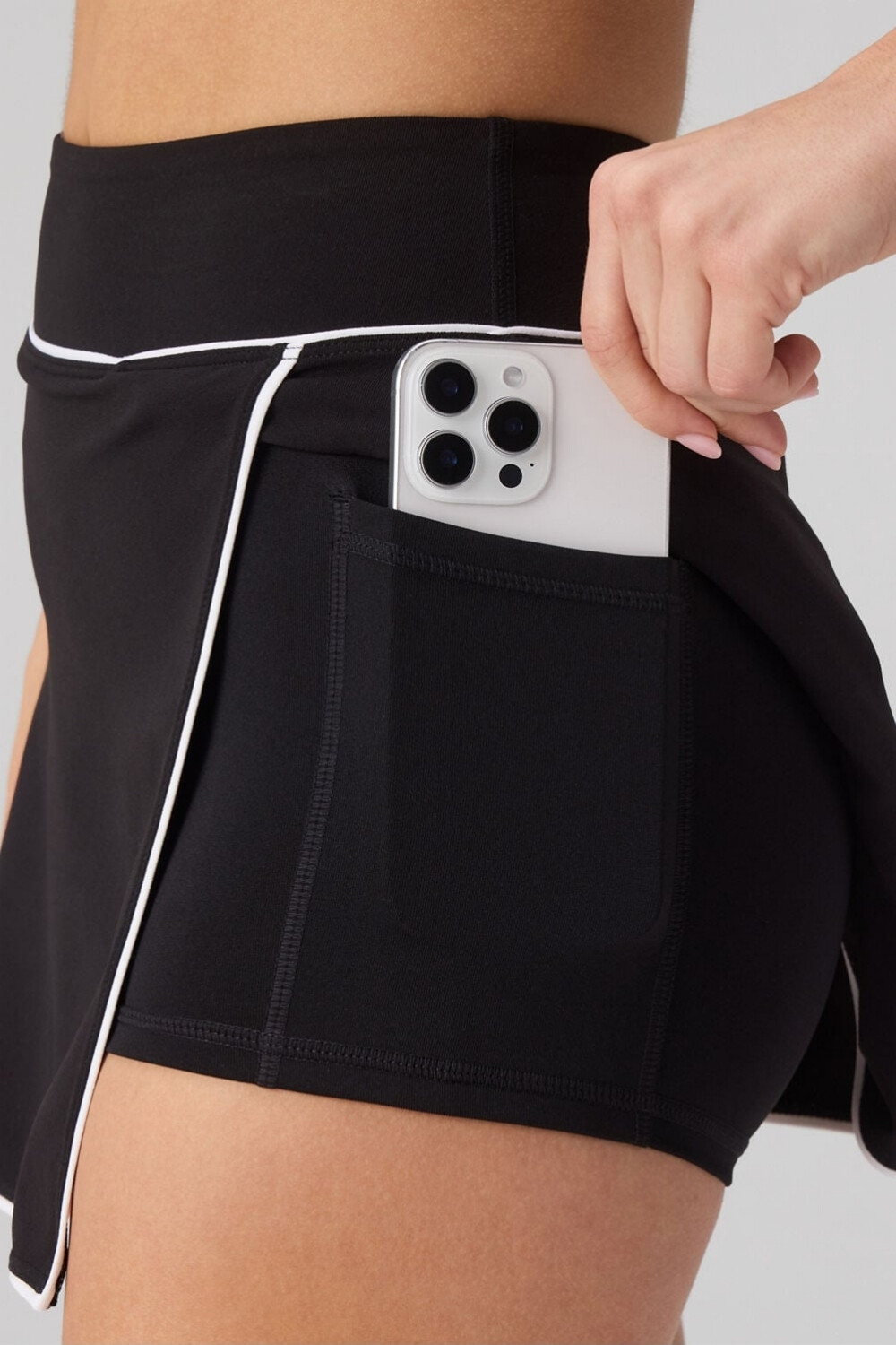 Faldas On-The-Go Classic Mini Skirt Mujer Black/Classic White