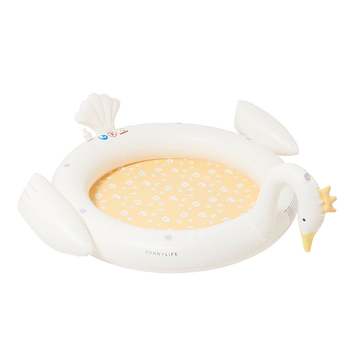 Piscina Alfombra con rociador Cisne Sunnylife 