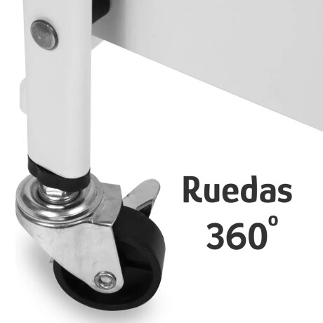 Carro Plegable Organizador Multiuso 3 Estantes Con Ruedas Rosa