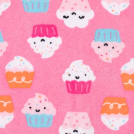 Enterito pijama polar con pie Cupcakes