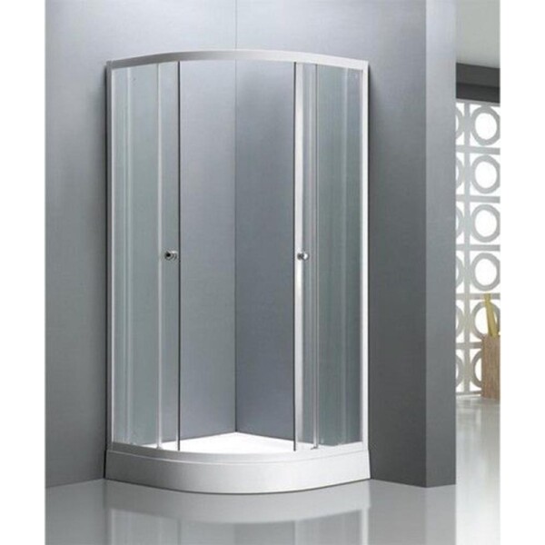 CABINA DE DUCHA CURVA 80X80 CM CON BASE Cabina De Ducha Curva 80x80 Cm Con Base