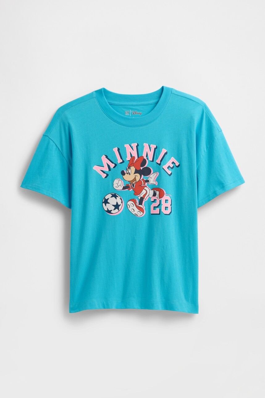 Remera Oversized Gráfico Niña Aquarius Blue 406