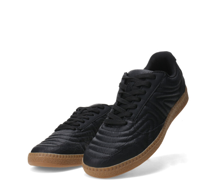 Championes de Mujer Miss Carol MALTESE acordonado con diseño de pespuntes Negro