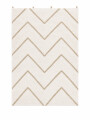 ALFOMBRA DECORATIVA ZIGZAG BLANCO (V)