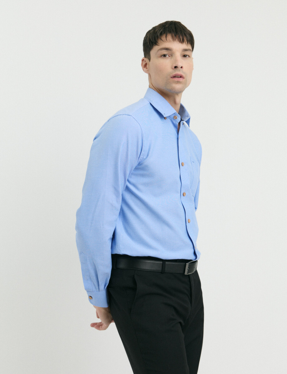 012487 CAMISA HARRINGTON LABEL Celeste