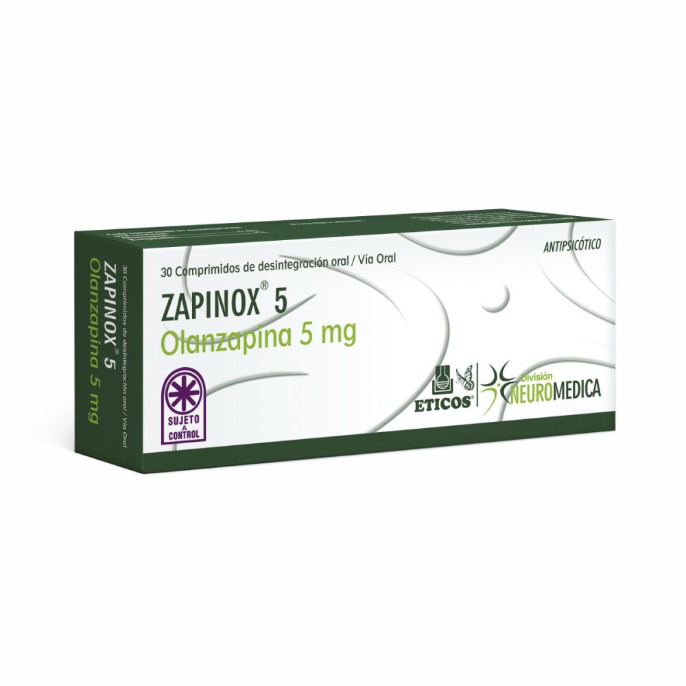 ZAPINOX 5 MG CJ X 30 COMP. única