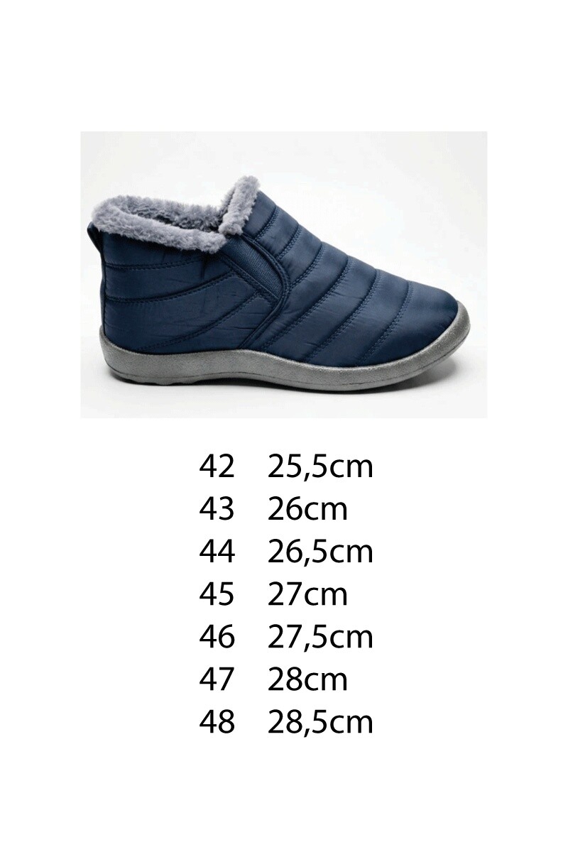 BOTA NYLON FORRADA EN PIEL CON ELASTICO 9522/20 Azul