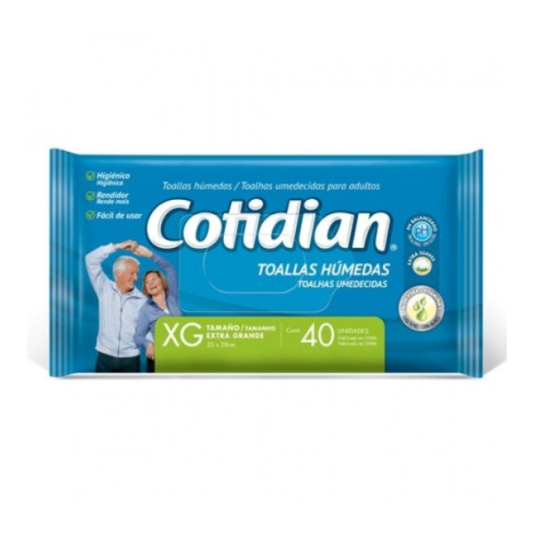 Toallitas Húmedas Cotidian – 40 Unidades Toallitas Húmedas Cotidian – 40 Unidades