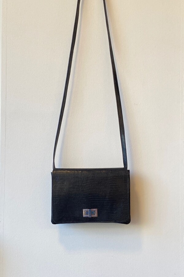 Cartera Gala Iguana Negro