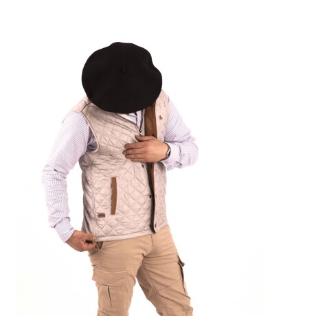 Chaleco Capitoneado de Hombre Ecuestre Tiza