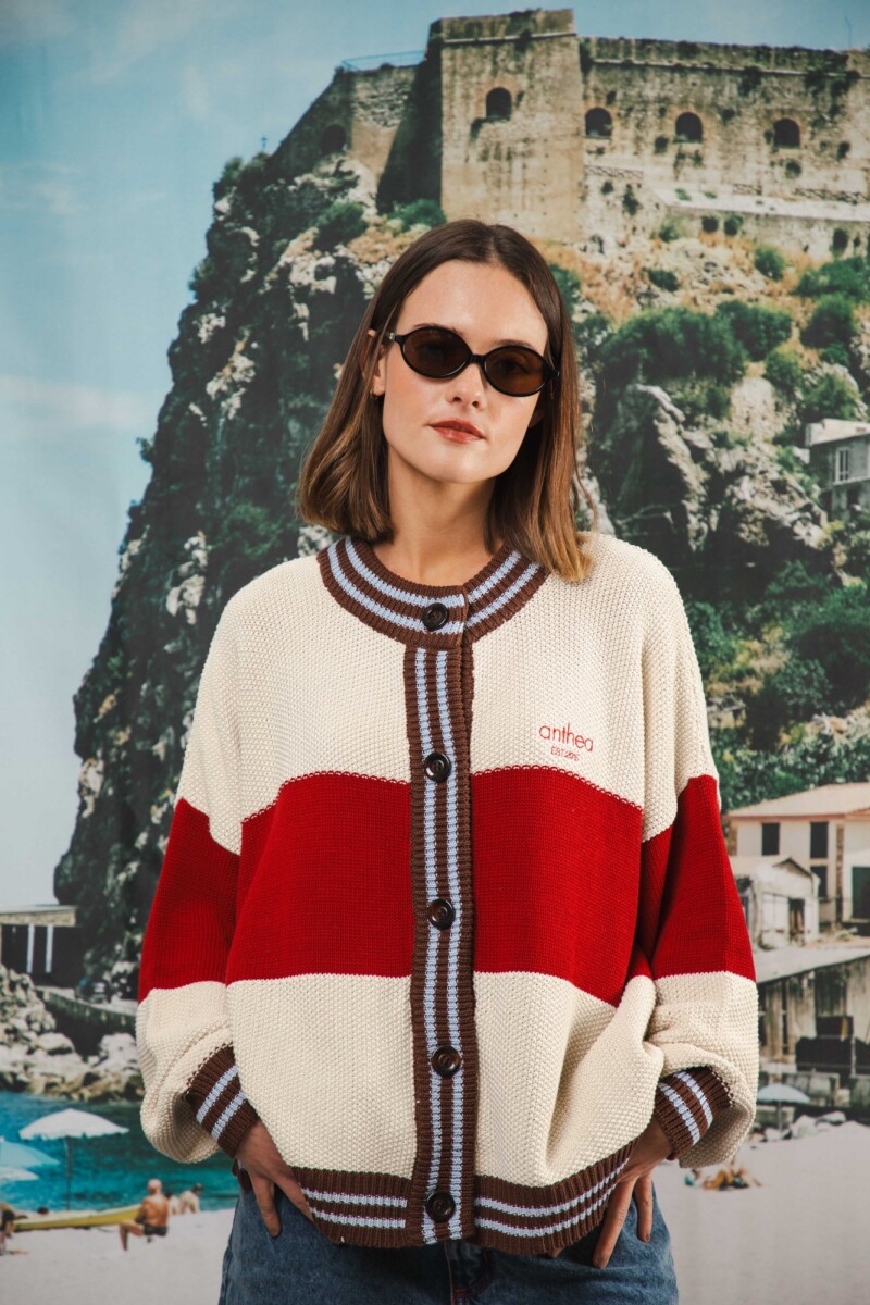 Cardigan New Glory Crudo PRE ORDEN