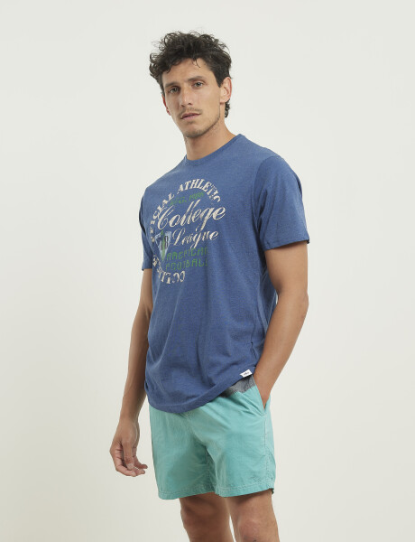 T-shirt Harry Azul Piedra Melange