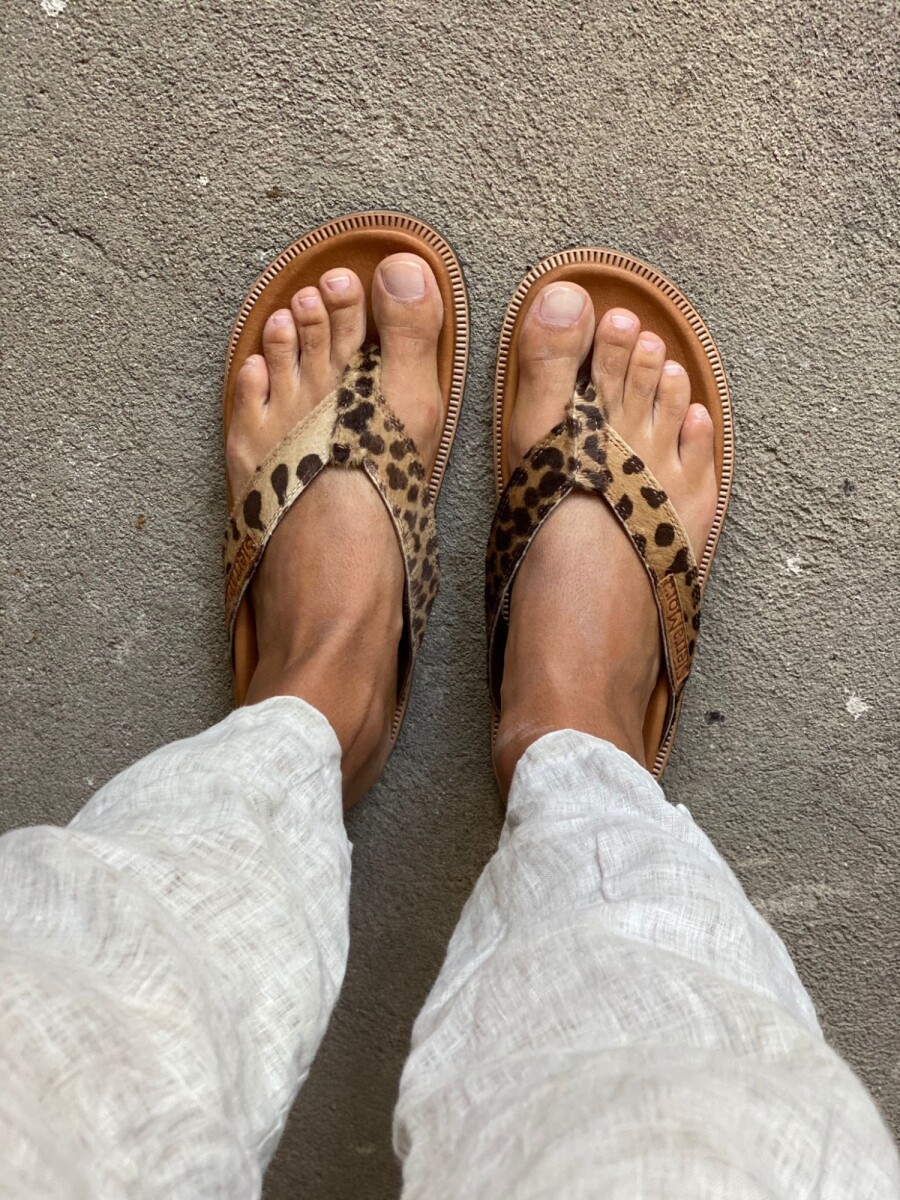 Flip Flop Shoes - Leopard 