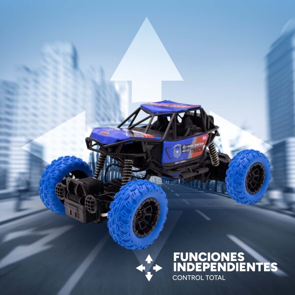Auto Arenero Control Remoto Rc Todo Terreno OffRoad Trepador Color Azul