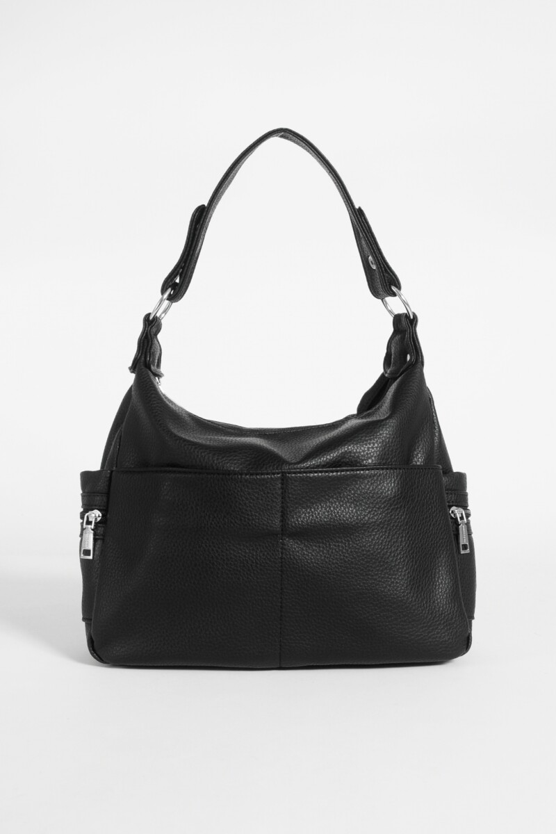 Cartera hobo doble bolsillo negro