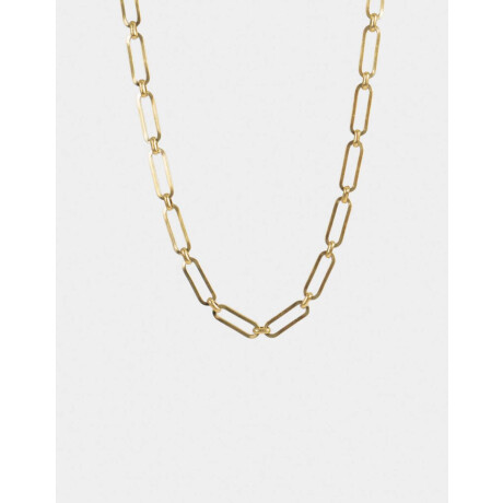 Collar Corto Eslabones Acero Dorado