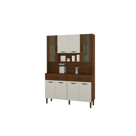 PARANA- KIT DE COCINA GOLDEN 8P NOGUERIA/OFF WHITE 197-8907 PARANA- KIT DE COCINA GOLDEN 8P NOGUERIA/OFF WHITE 197-8907