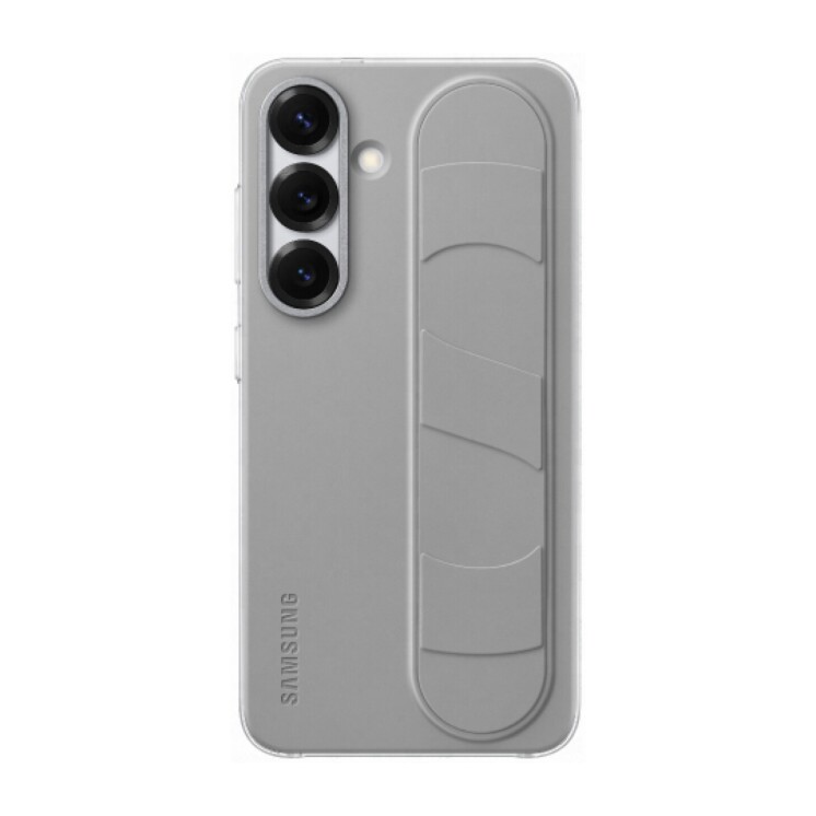 Galaxy S25 Standing Grip Cover Grey