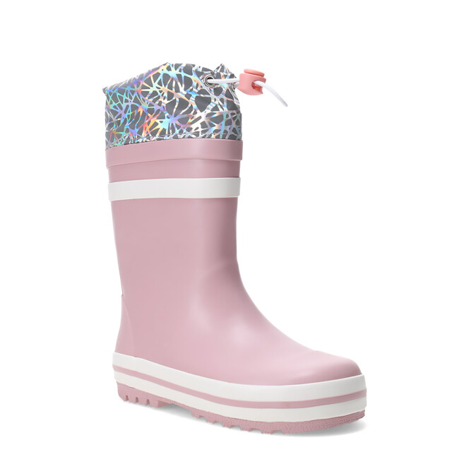 Botas de Lluvia Infantiles Croco Kids MILDEN con puño de nylon Rosado
