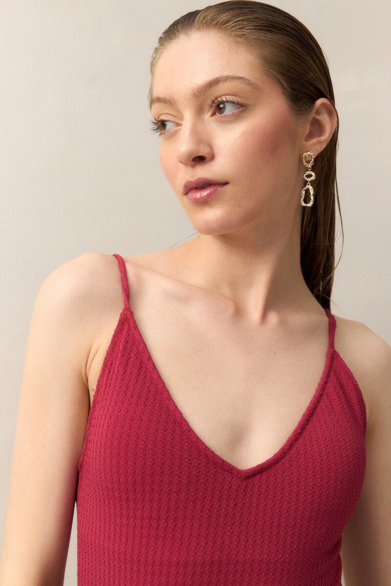 MALLA BACK STRAPS CAPARICA Bordó