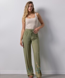 Pantalon Bordado VERDE