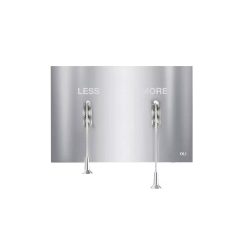 Placa pulsador Less Is More cromo brillo OLI Placa Pulsador Less Is More Cromo Brillo Oli
