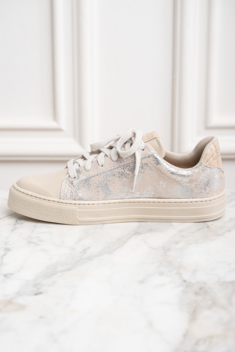 Zapatilla Cuero - Nácar — Lemon