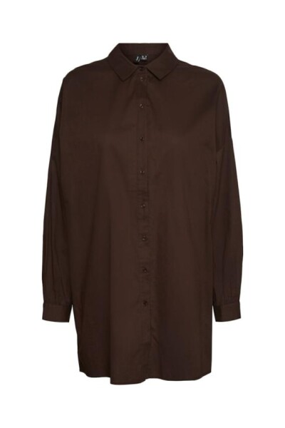 Camisa Bina Oversize Coffee Bean