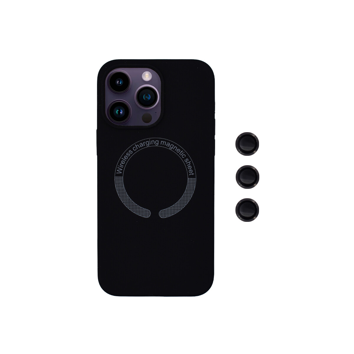 Protector para iPhone 14 Pro Max MagSafe prot. cámara negro 