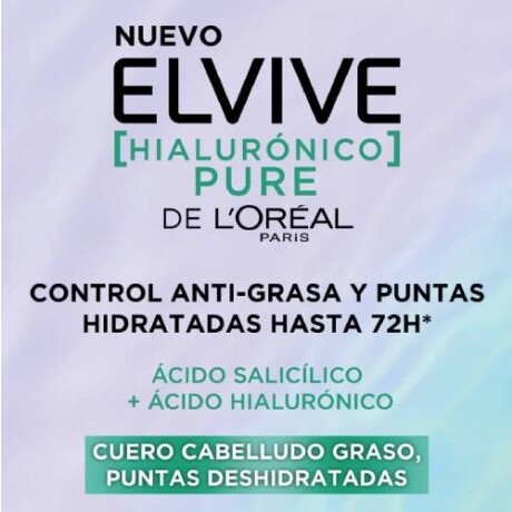 Elvive Crema De Tratamiento Hialurónico Pure 300gr – Mascarilla Capilar Hidratante Elvive Crema De Tratamiento Hialurónico Pure 300gr – Mascarilla Capilar Hidratante