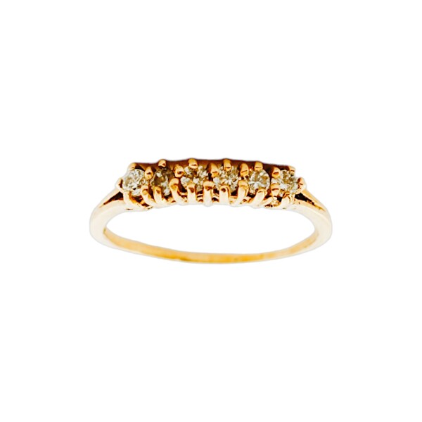 Anillo-Oro bajo-Piedra zirconia-AN8004 conpiedra