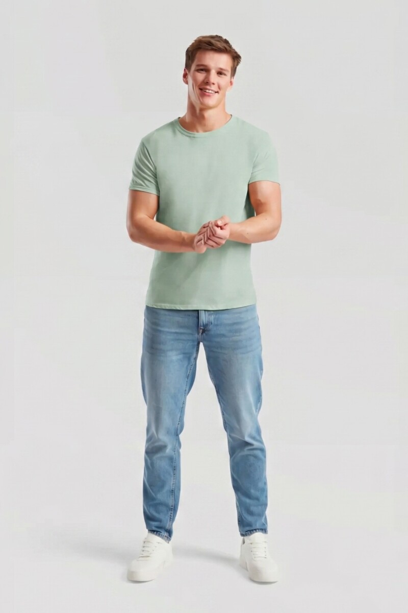 Remera cuello redondo ICONIC 150 - Verde oliva 