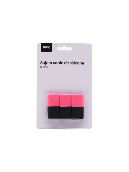 SUJETA CABLES SILICONA MULTICOLOR