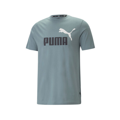 Remera ESS+ 2 Col Logo Tee Light Turquoise
