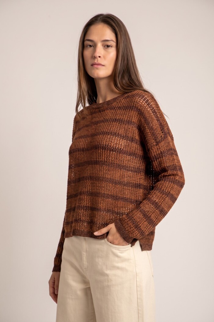 Sweater Texturado Chocolate