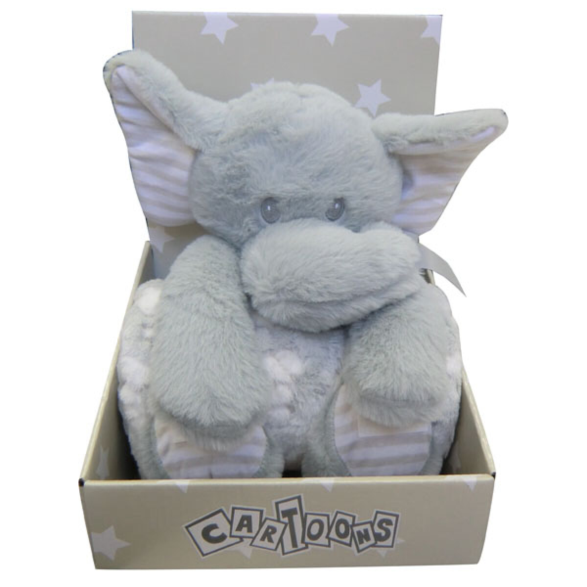 Frazada para Bebé con Peluche 100 x 85 cm - Elefantes 