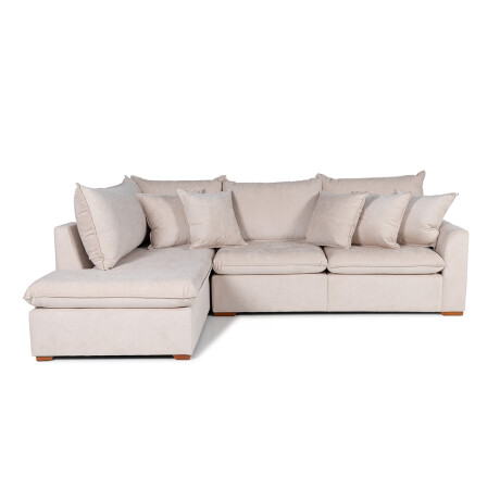 Rinconera Atualitta - Tela Microfibra - Chaise Izquierdo 3012 (Beige)