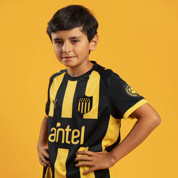 CAMISETA PEÑAROL HOME JERSEY JR 26 - PUMA AMARILLO/NEGRO