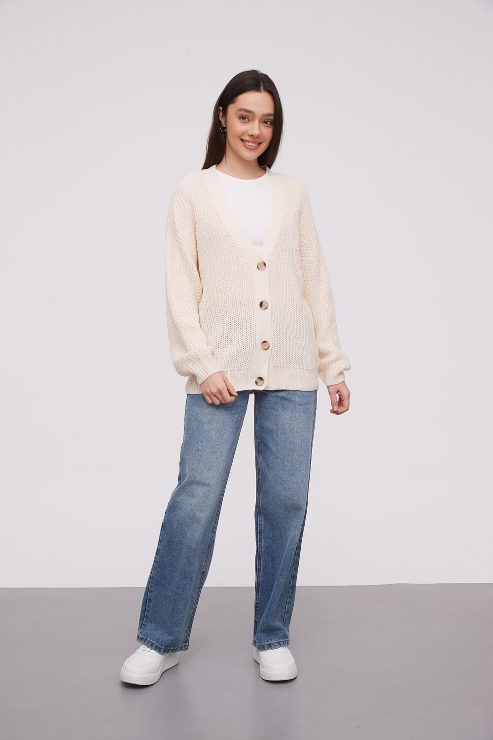 Cardigan Ahualoa Crudo / Natural