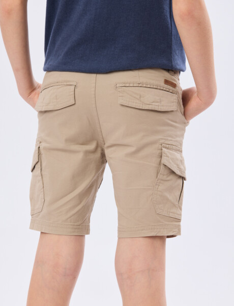 BERMUDA CARGO SPANDEX Beige