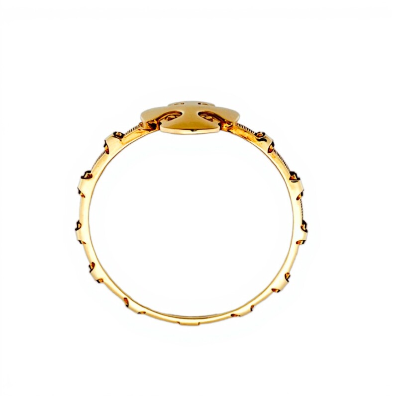Anillo Cruz Vasca-Oro bajo-Sin Piedra-AN8195 sinpiedra