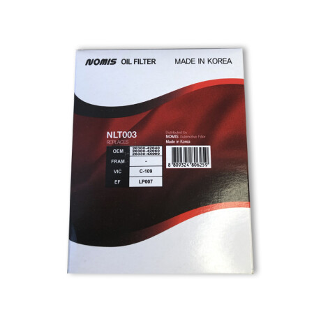 Filtro Hyundai Hd45 H1/ H100 Aceite Filtro Hyundai Hd45 H1/ H100 Aceite