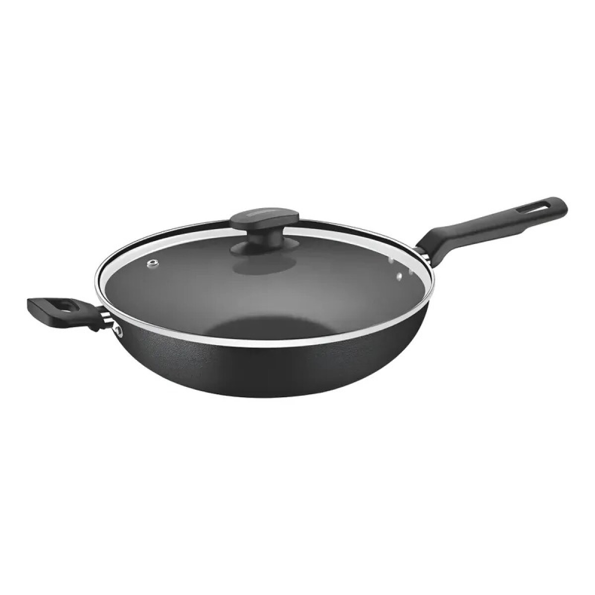 Wok De Aluminio Con Tapa De Vidrio Tramontina - 20394/028 